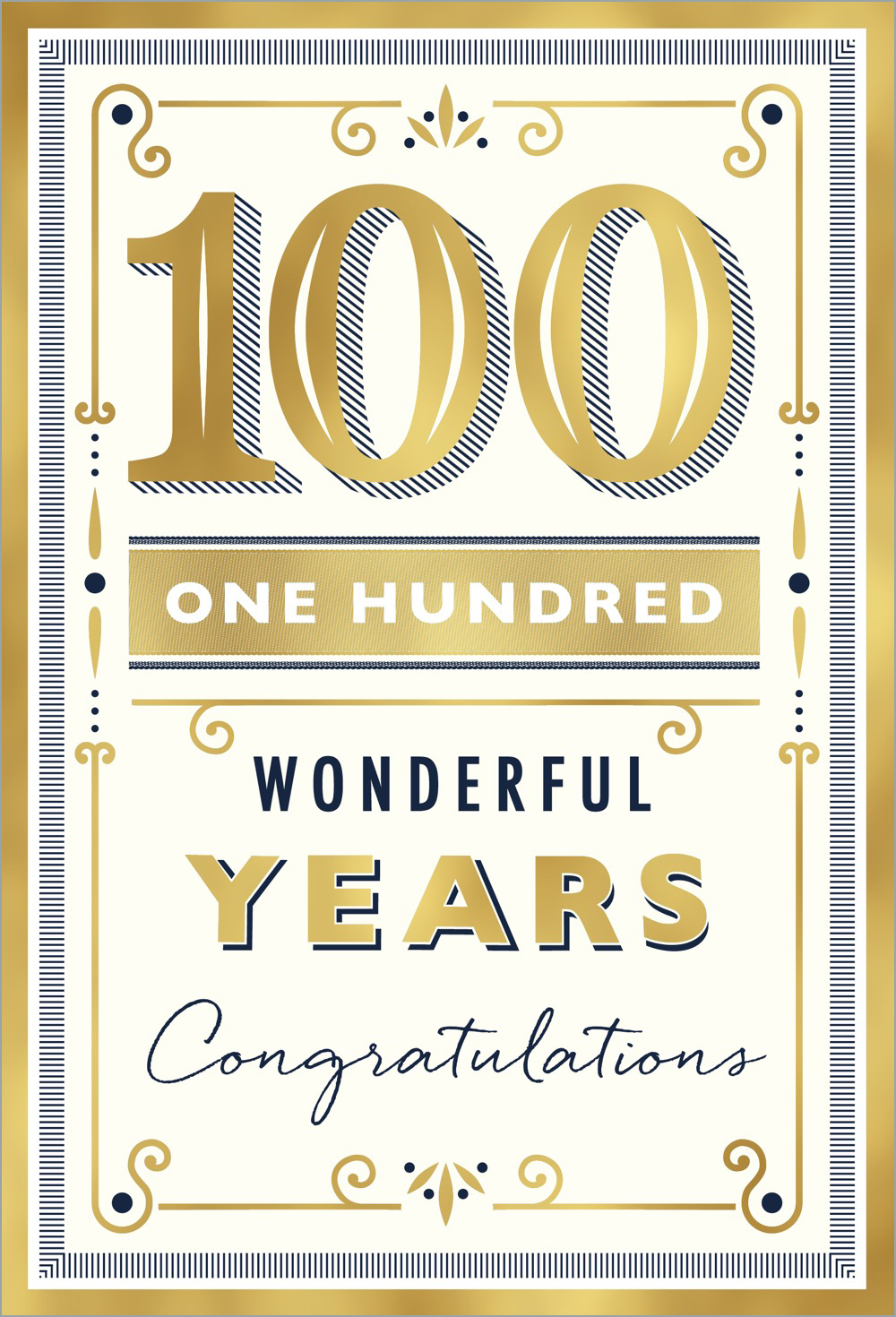 100Th Bday Male 100 Wondrfl Yr