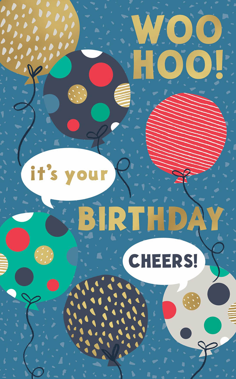 Woo Hoo Birthday Balloons