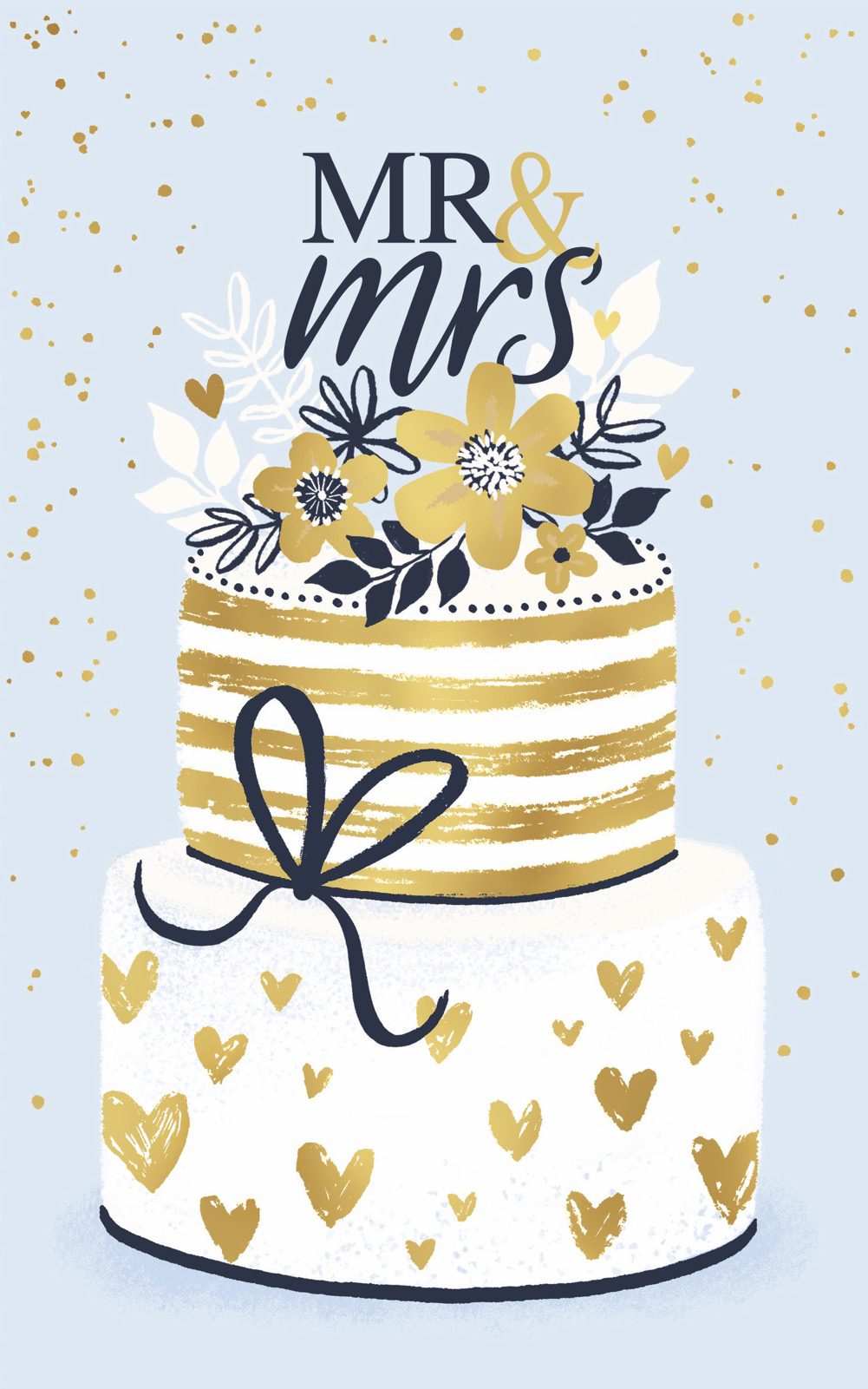 Wed Mr & Mrs Tiered Cake