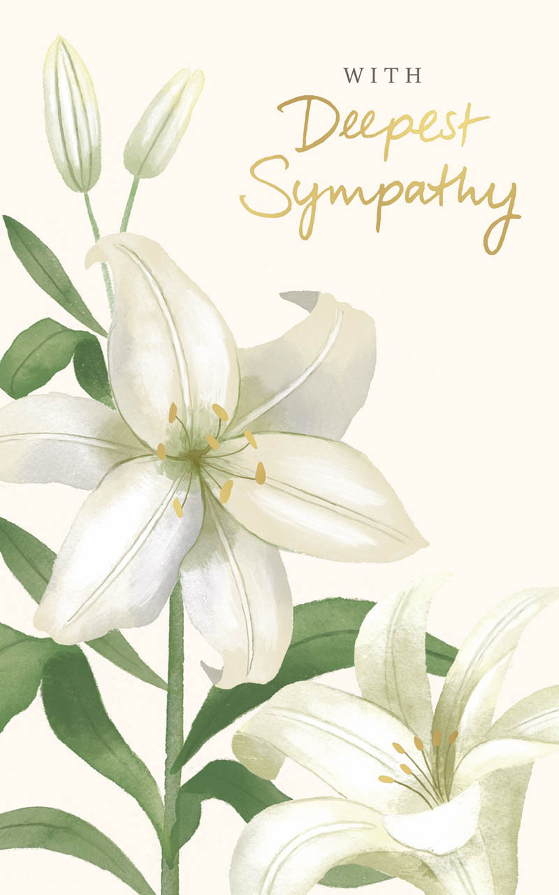 Sympathy White Lily Flowers