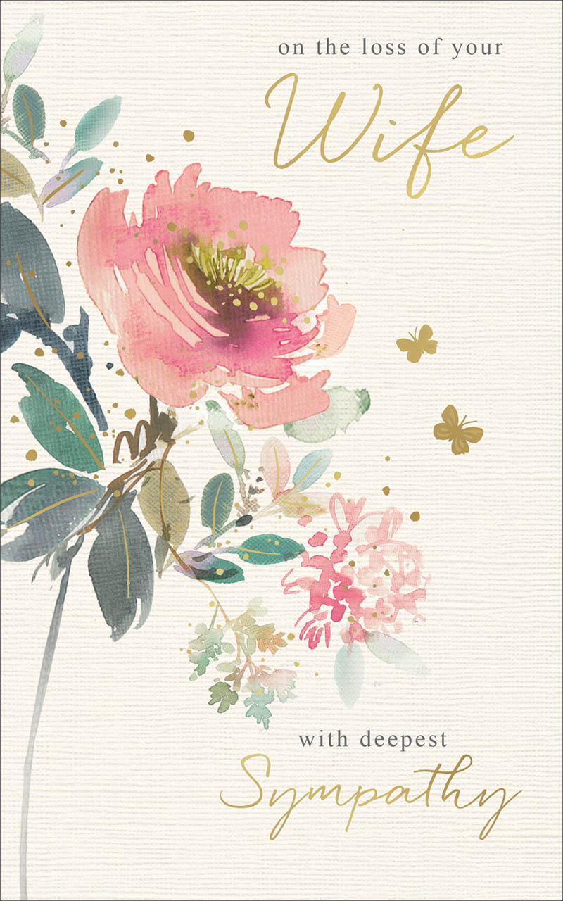 Sym Loss Of Wife Watrcolr Rose