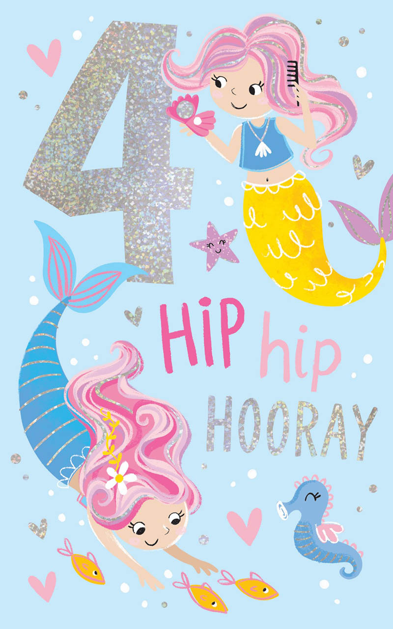 Bday Age  4 Girl Mermaids