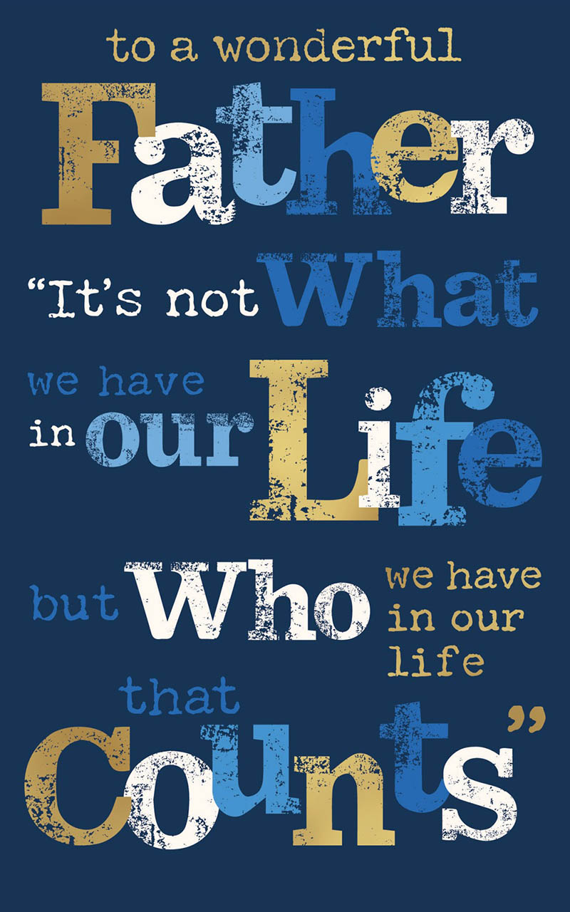 Bday Father Who Counts Type