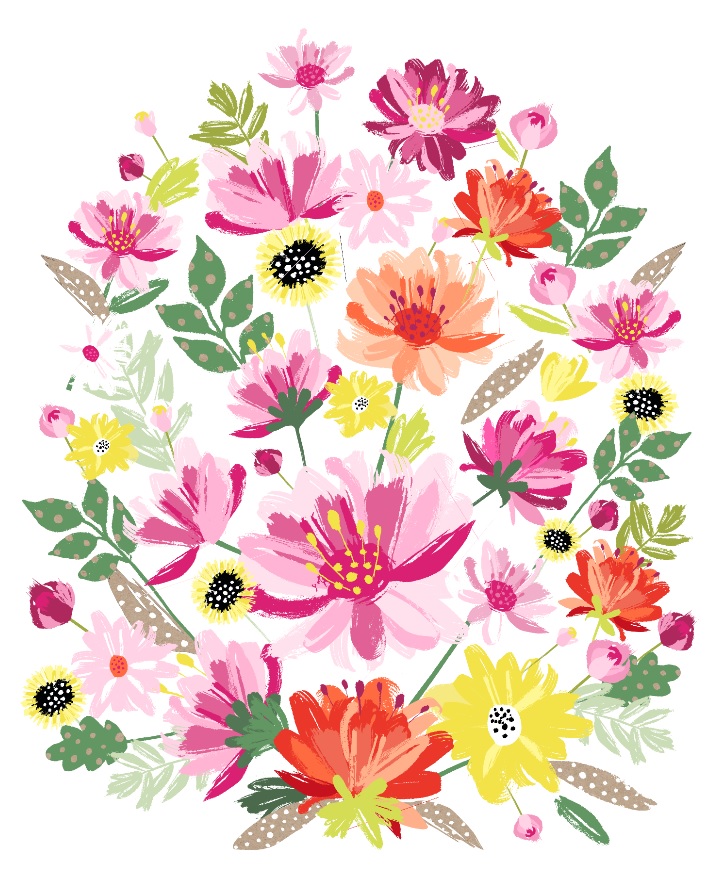 Freda: Flower All Over Pattern