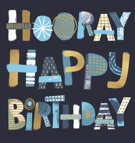 Mini: Male Scribbled Hooray