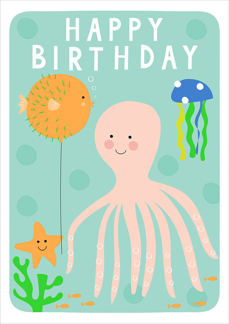 Kind: Happy Birthday  Octopus