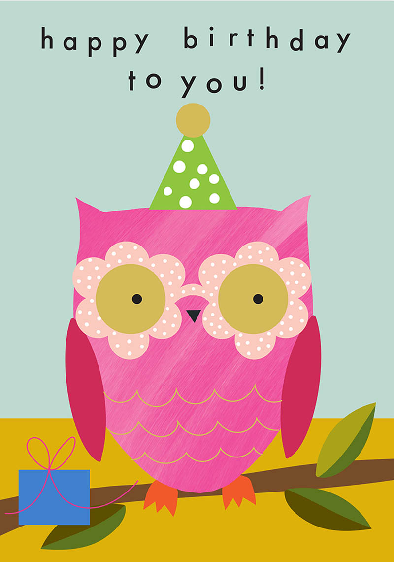 Kind: Happy Birthday  Owl