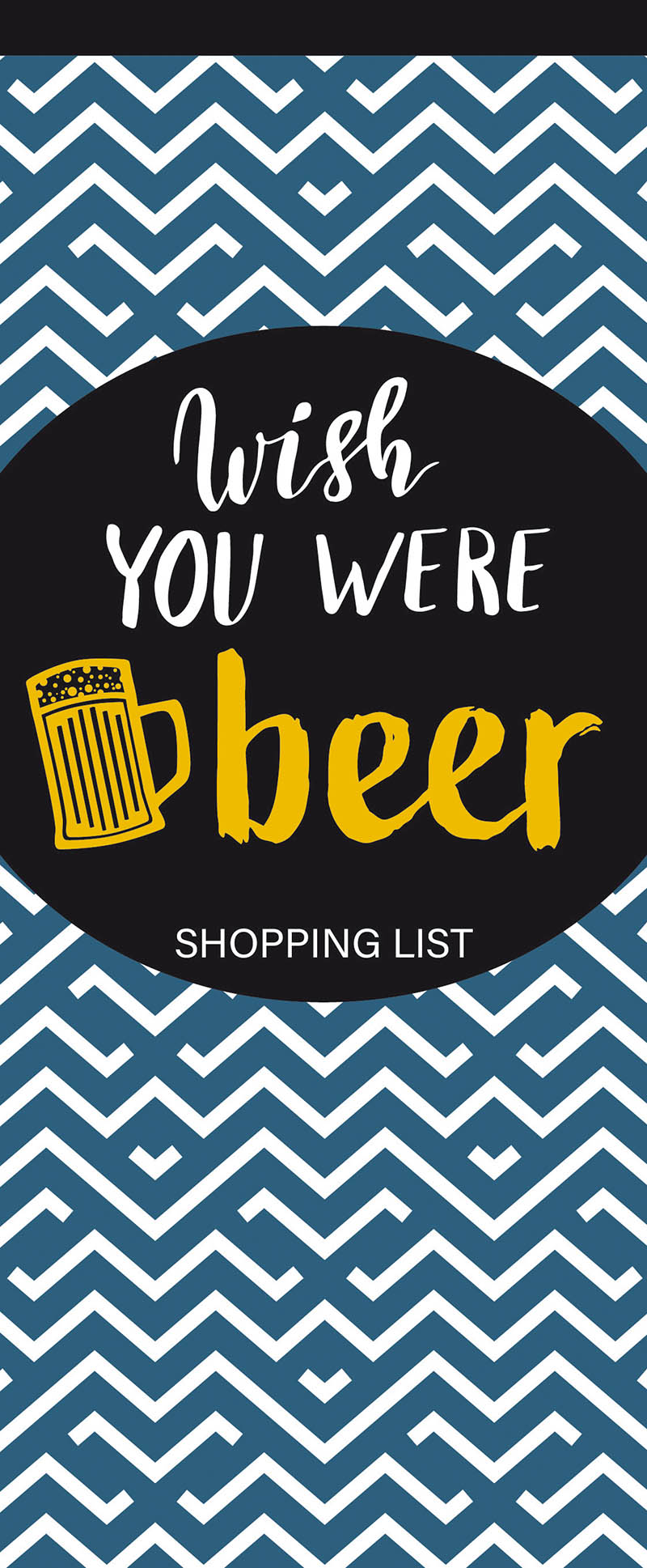 Food Addicts Shopping List Pad: Beer