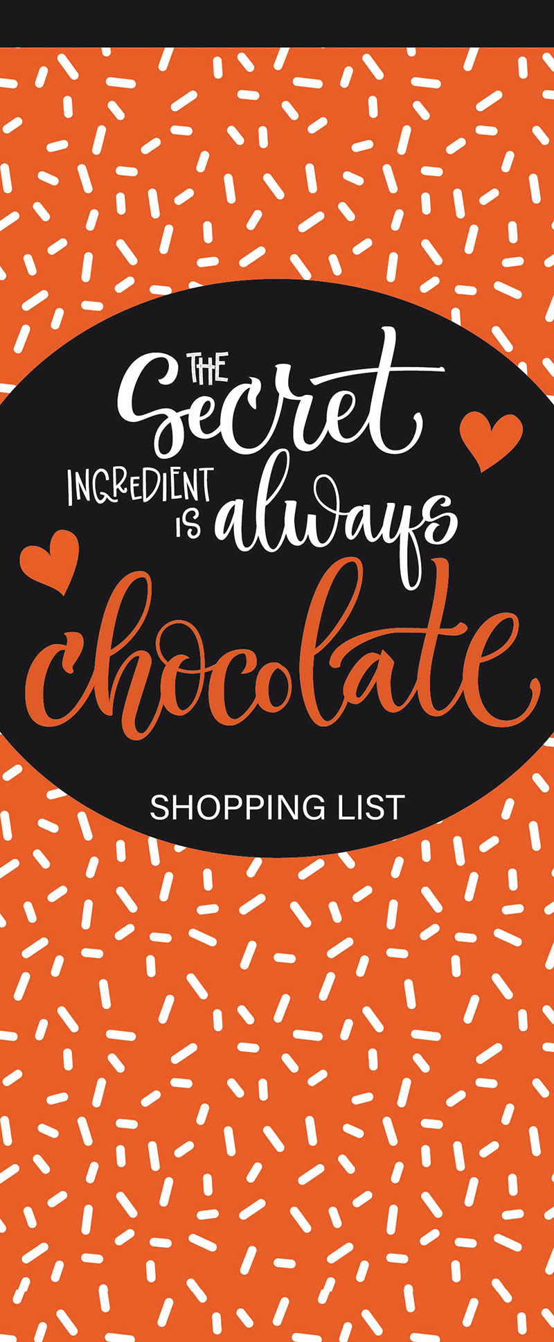 Food Addicts Shopping List Pad: Chocolate