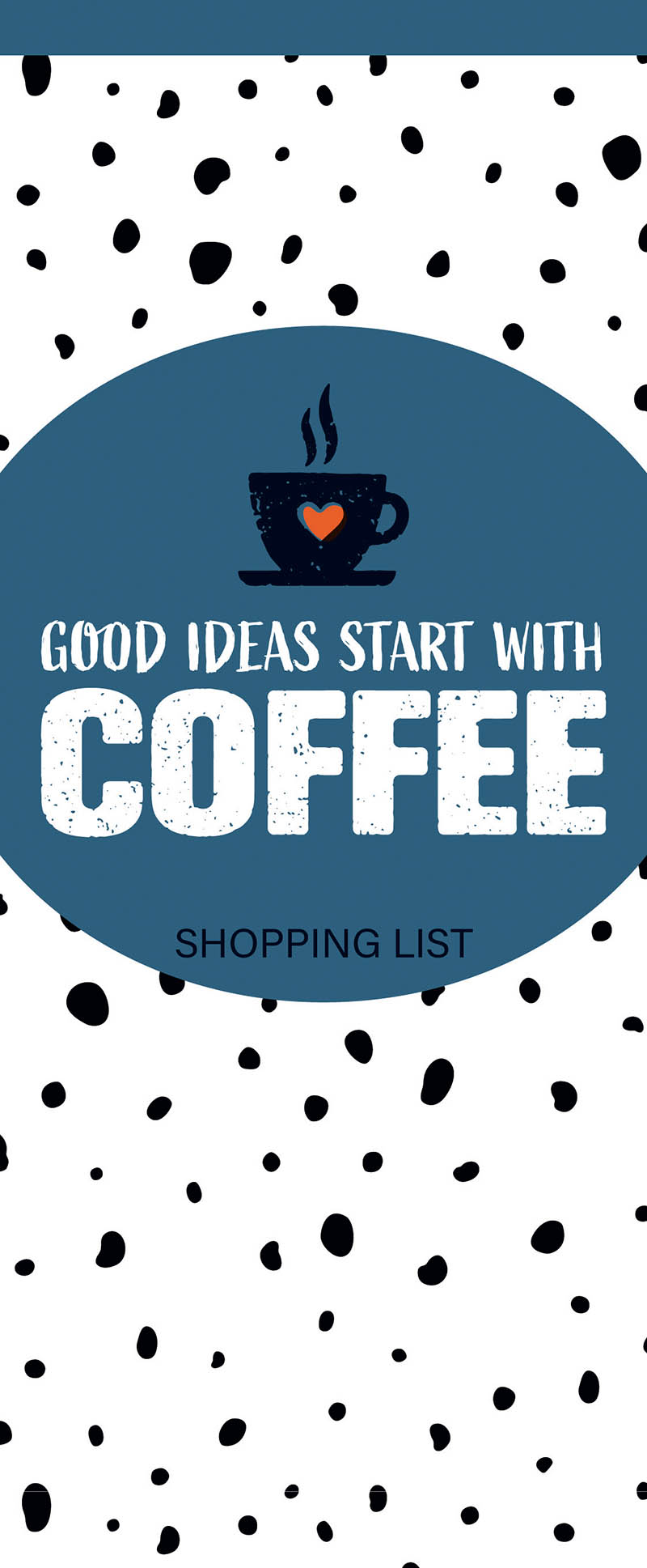 Food Addicts Shopping List Pad: Coffee