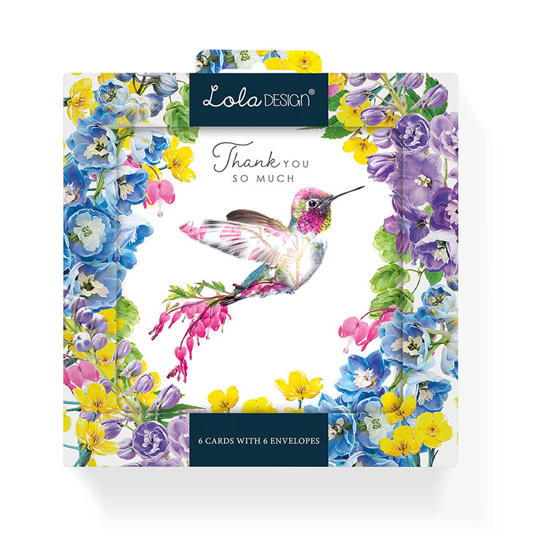 Notecards Wildlife Botanic Hummingbird