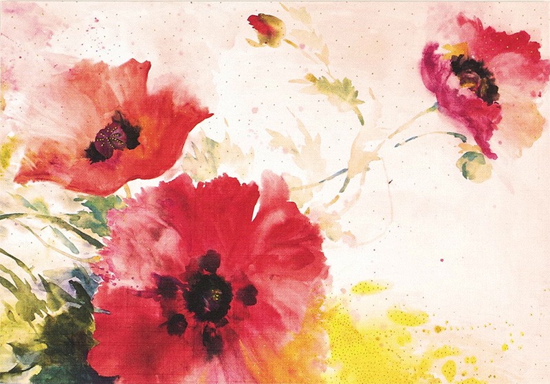 Notecards Waterclr Poppies