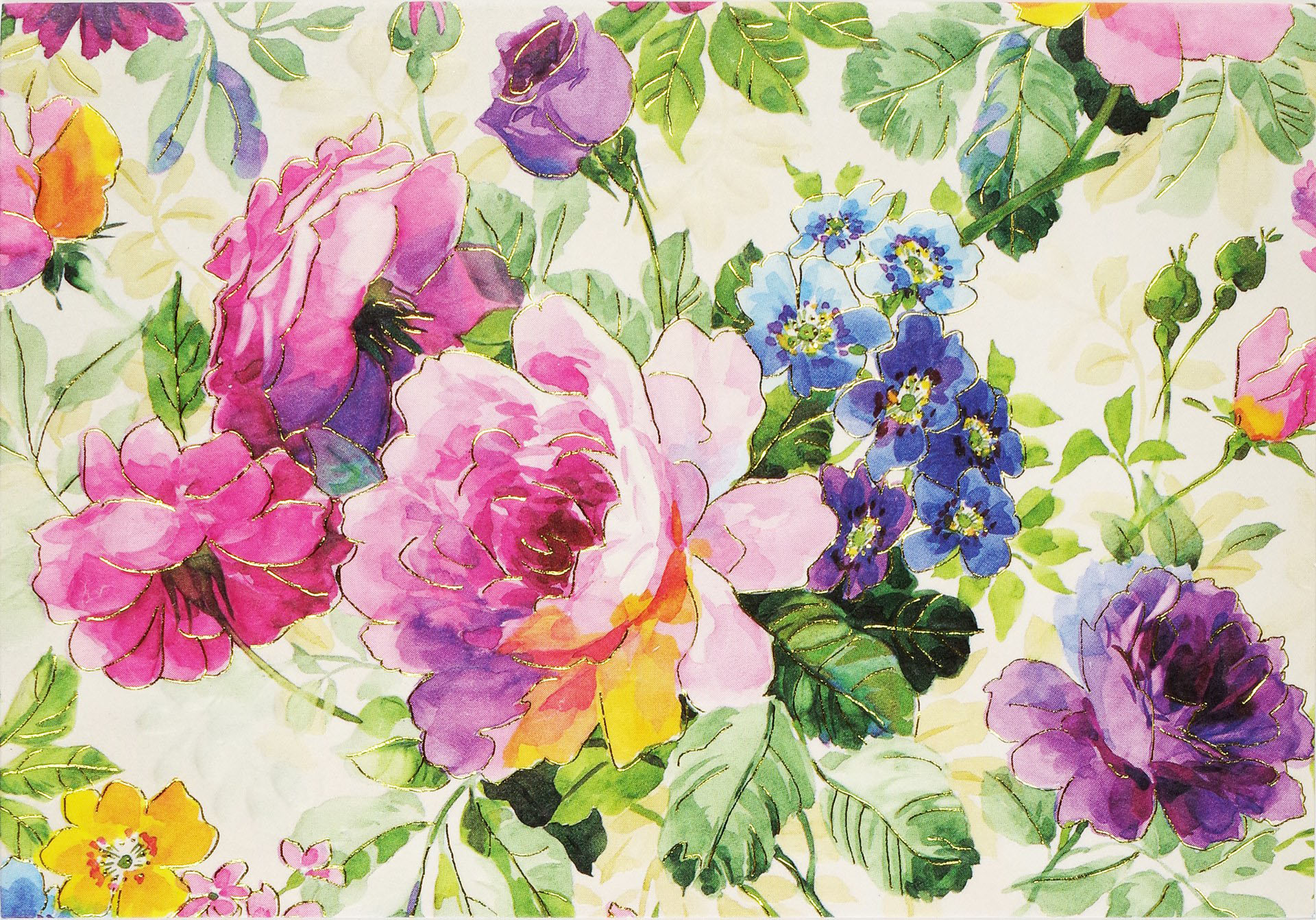 Notecards Peony Garden