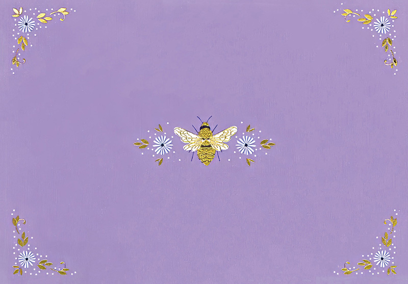 Notecards Florentine Bees
