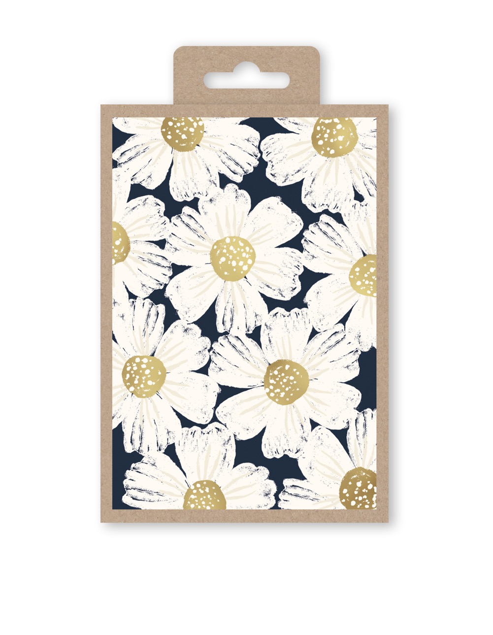 Notecards White Poppies On Black