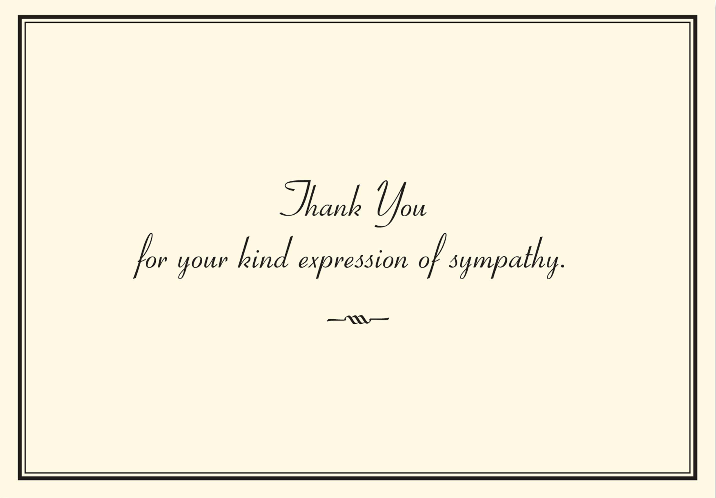 Thank You Notecard Sympathy