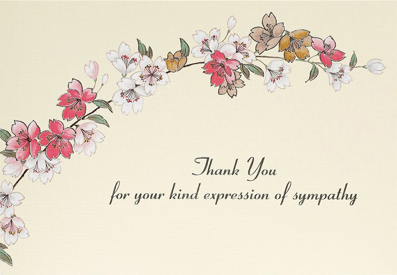 Thank You Notecard Sympathy Floral
