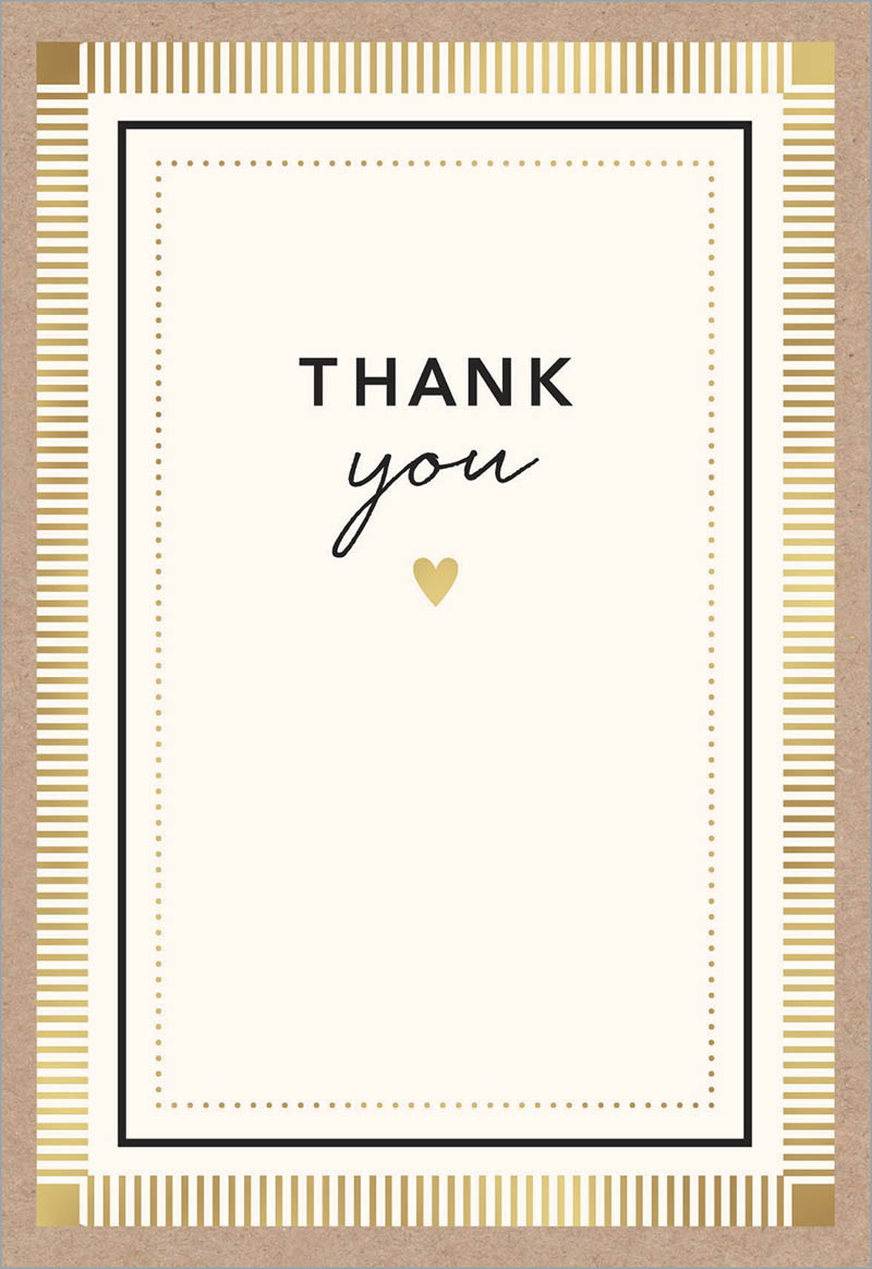 Thank You Notecards Heart Thank You