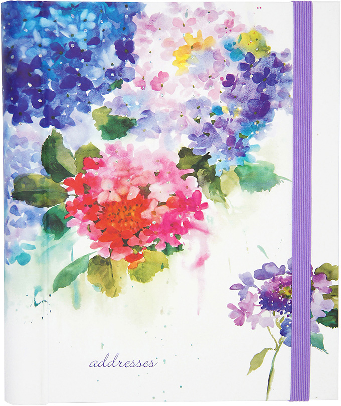Address Book Large Hydrangeas