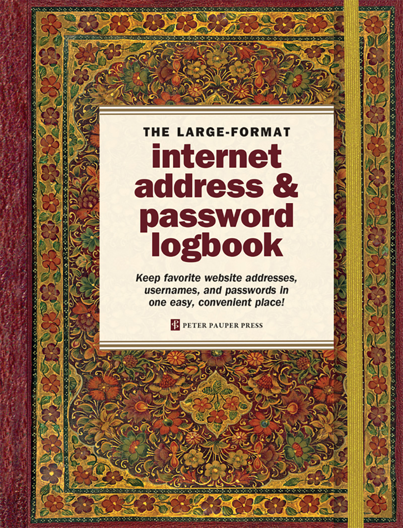 Internet Logbook Large Gilded Floral