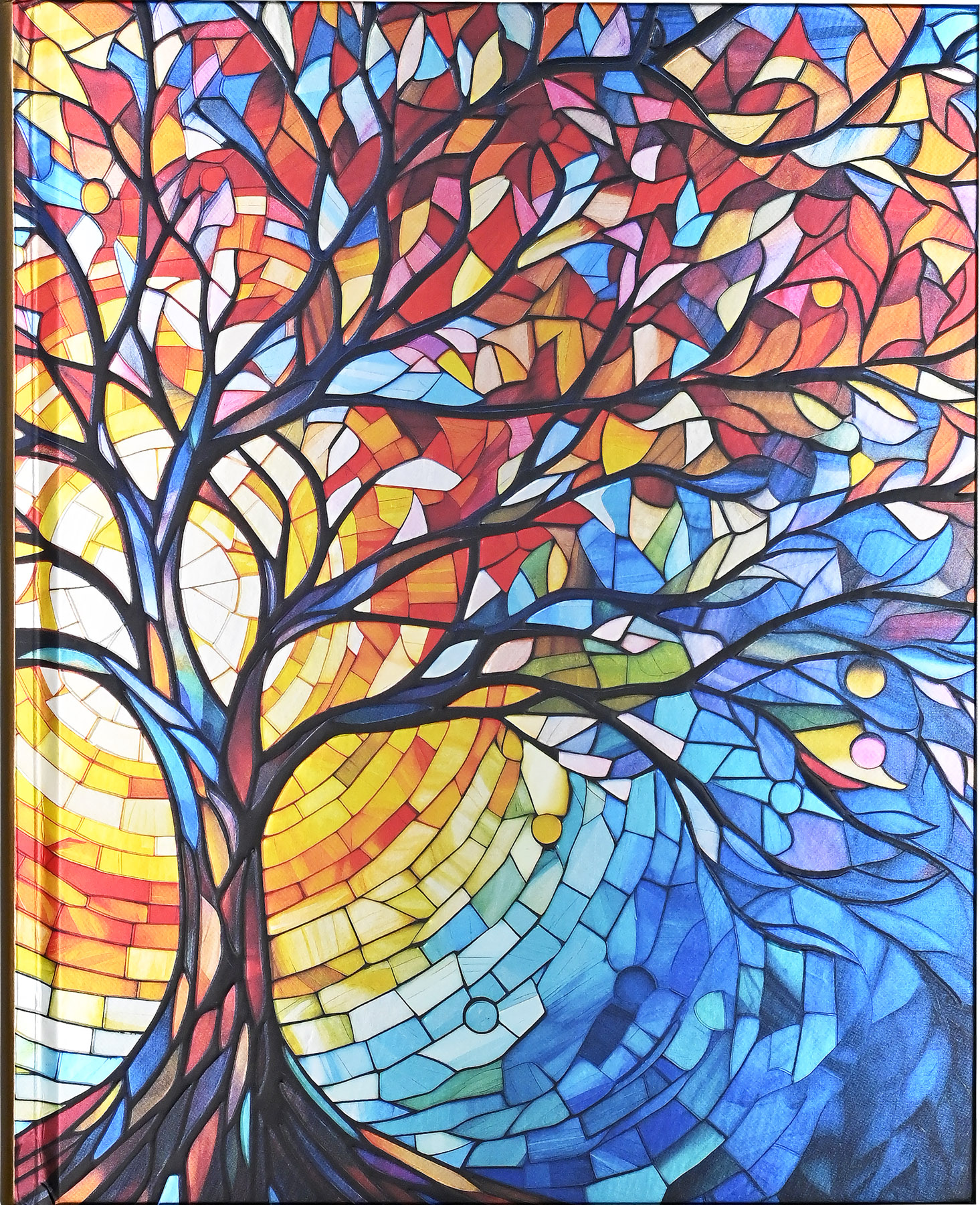 Large Journal Stained Glass Tree Of Life