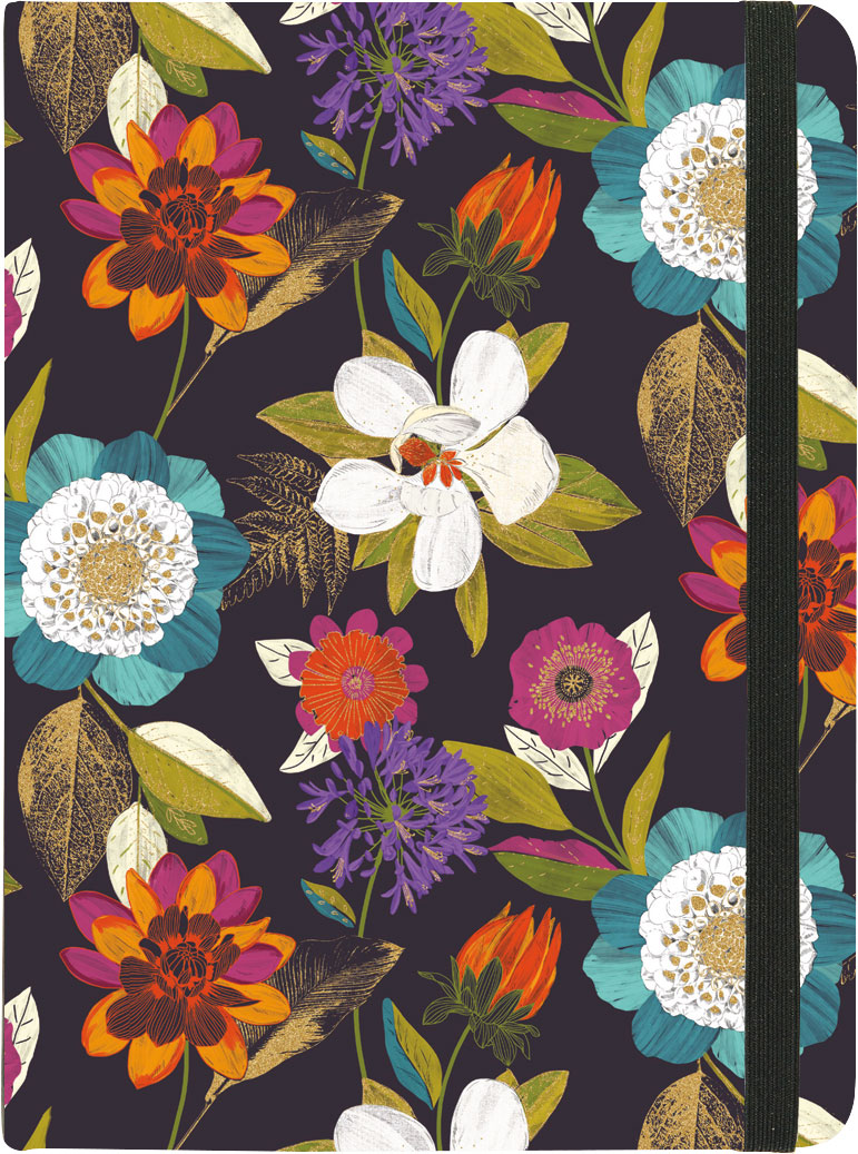 Medium Journal Floral Elegance
