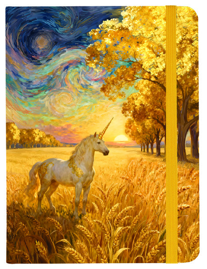 Medium Journal Golden Unicorn