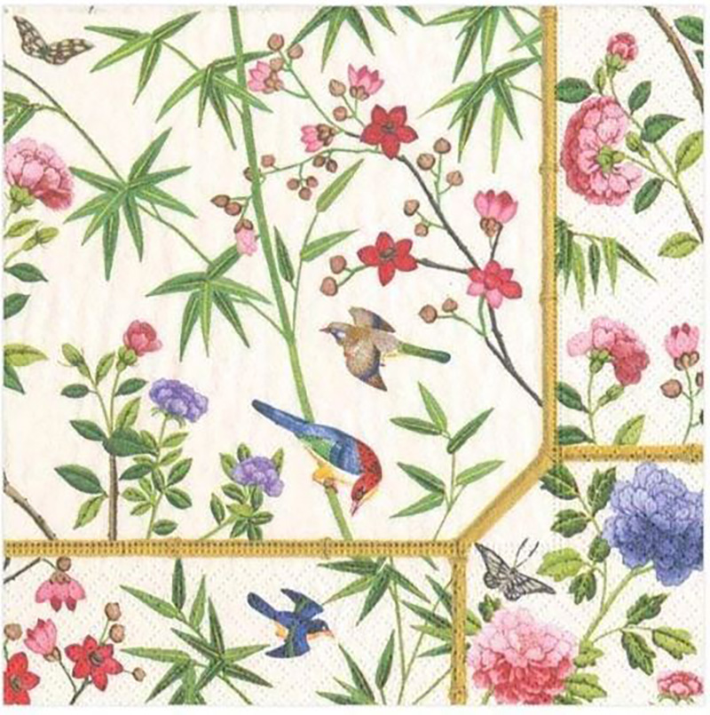 Napkin Cocktail Chinese Wallpaper