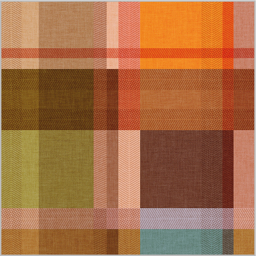 Napkin Cocktail Plaid