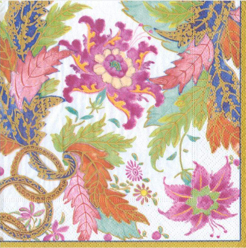 Napkin Lunch Tobacco Leaf Ivory