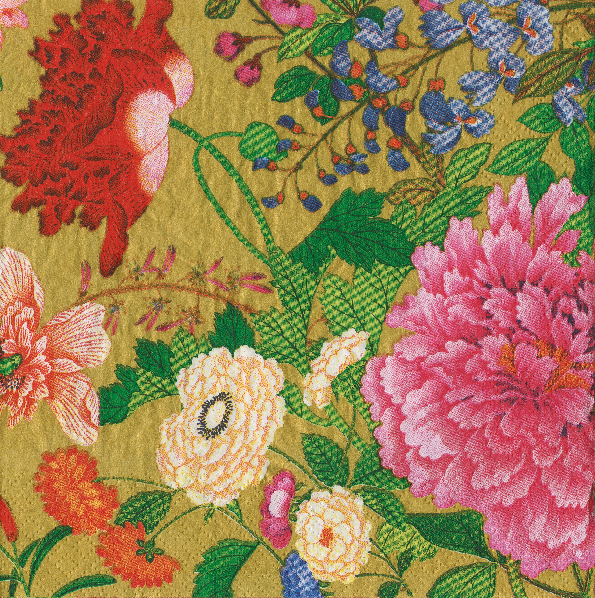 Napkin Lunch Garden Golden Bloom