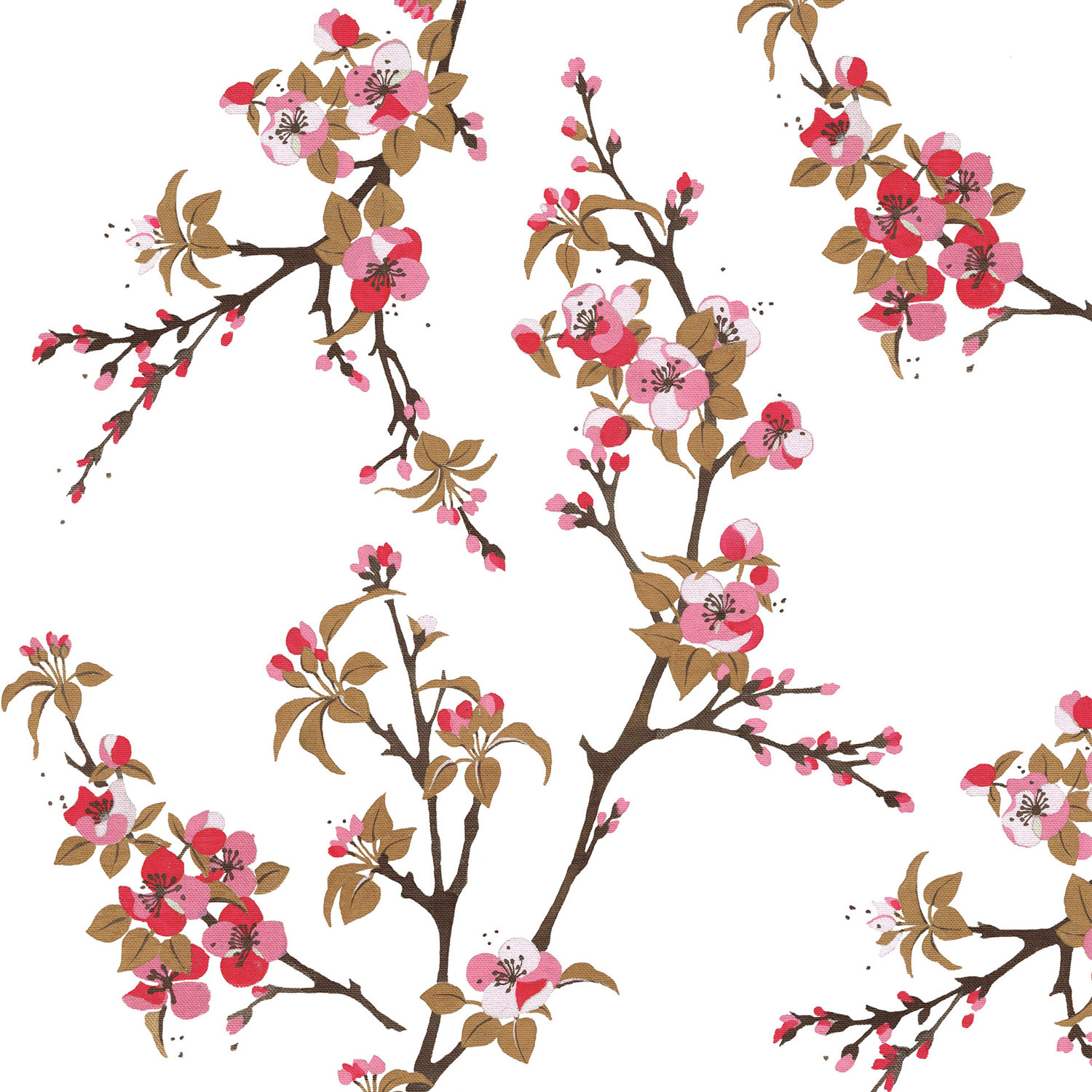 Napkin Lunch Fiori Rossi