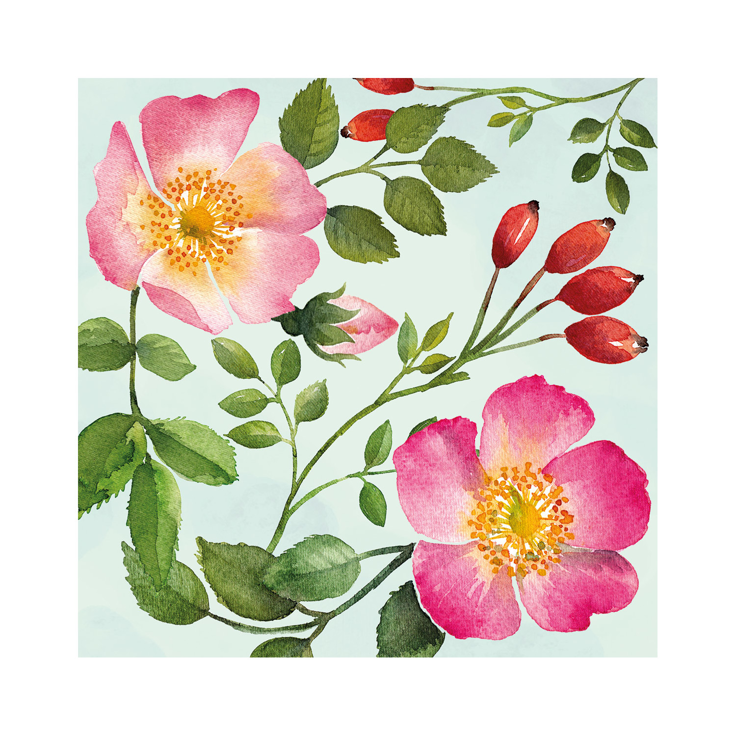 Napkin Lunch English Rose