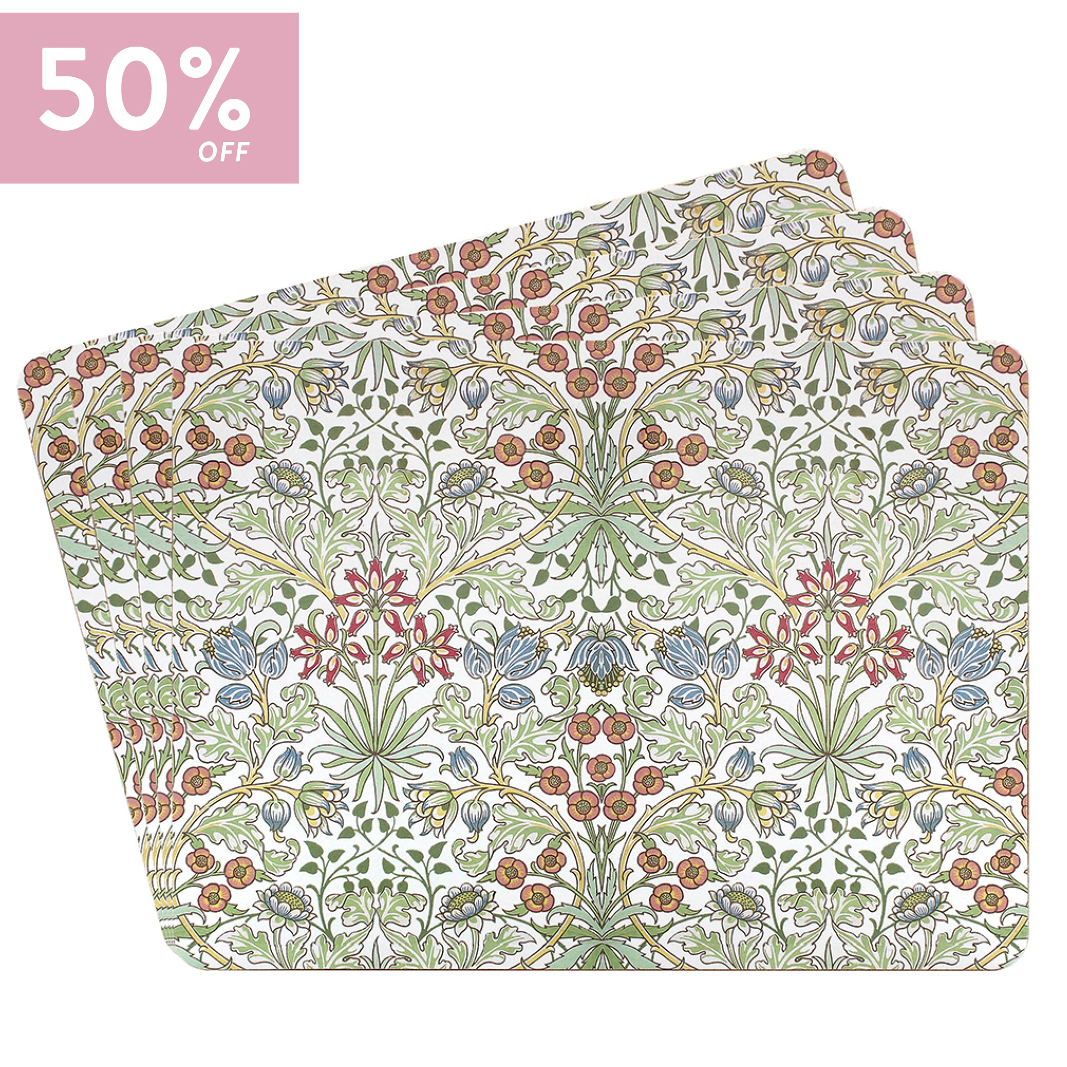 William Morris Hyacinth Set of 4 Placemats