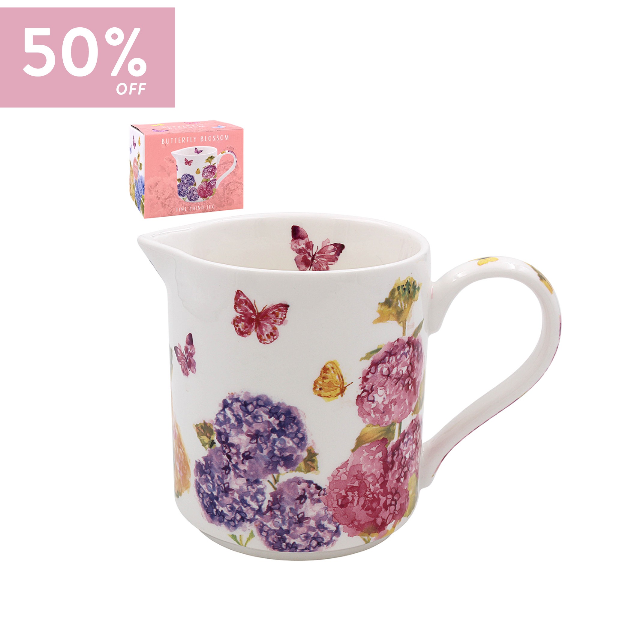 Butterfly Blossom Jug