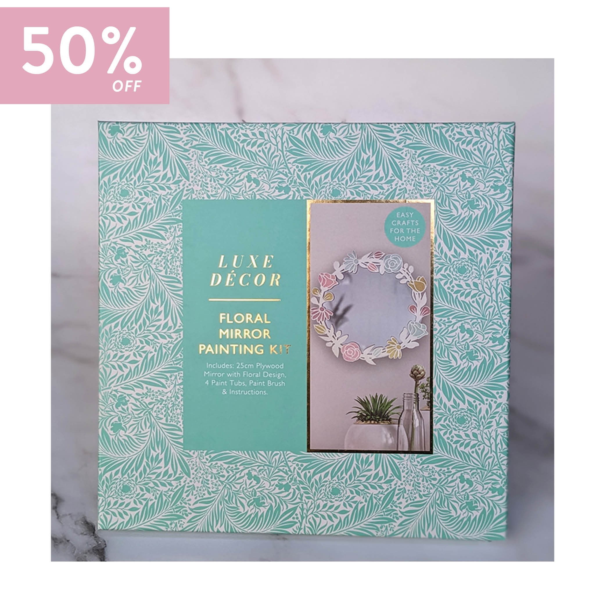 Craft Kit: Floral Mirror Painting