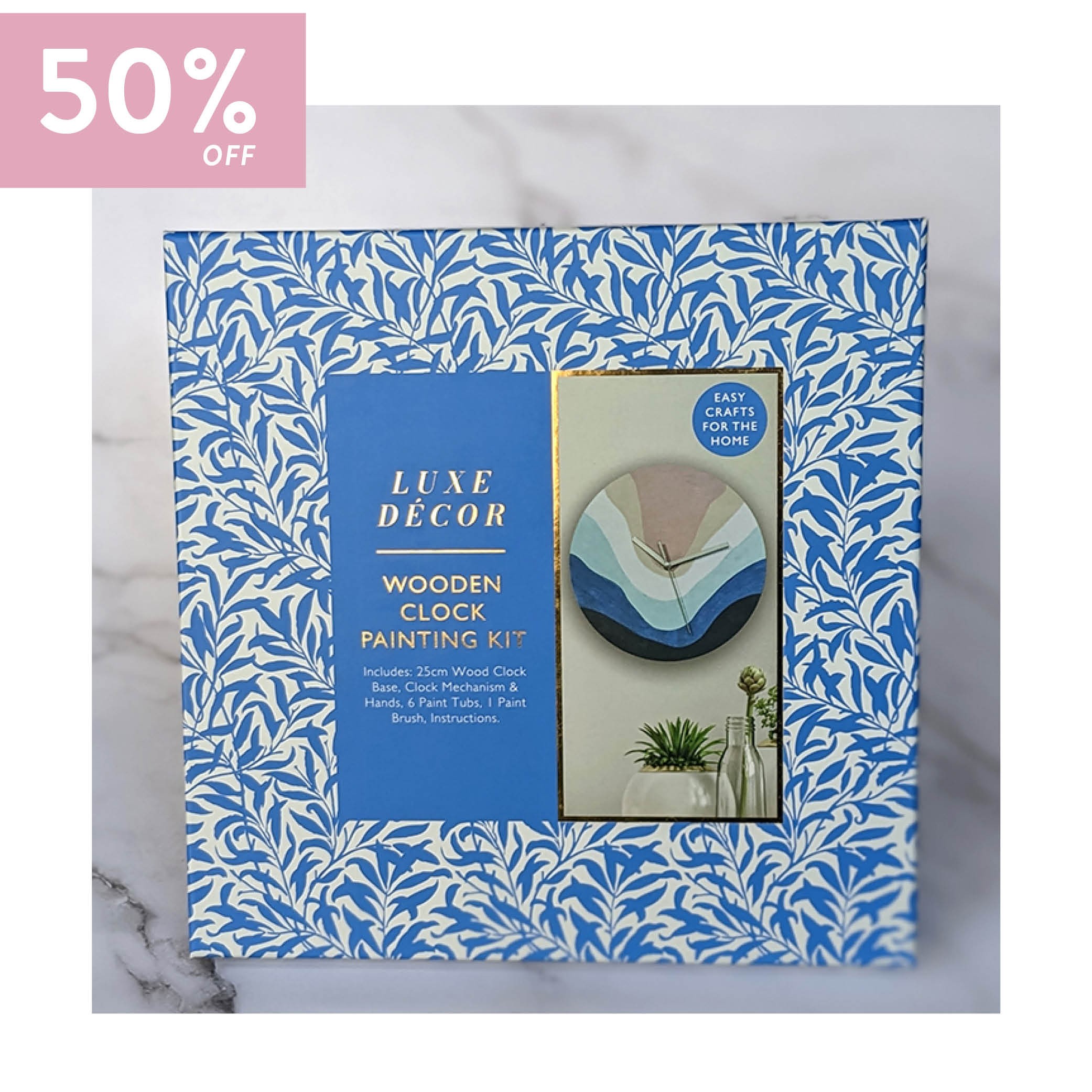 Craft Kit: Wood Clock Painting