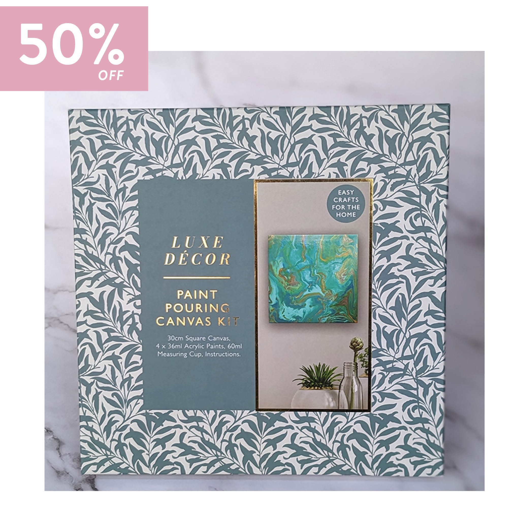 Craft Kit: Paint Pouring Square Canvas