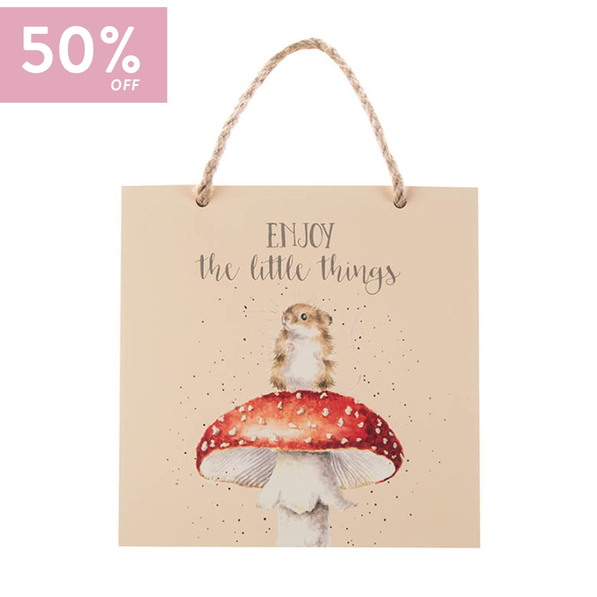 Wrendale Wooden Plaque: Little Things