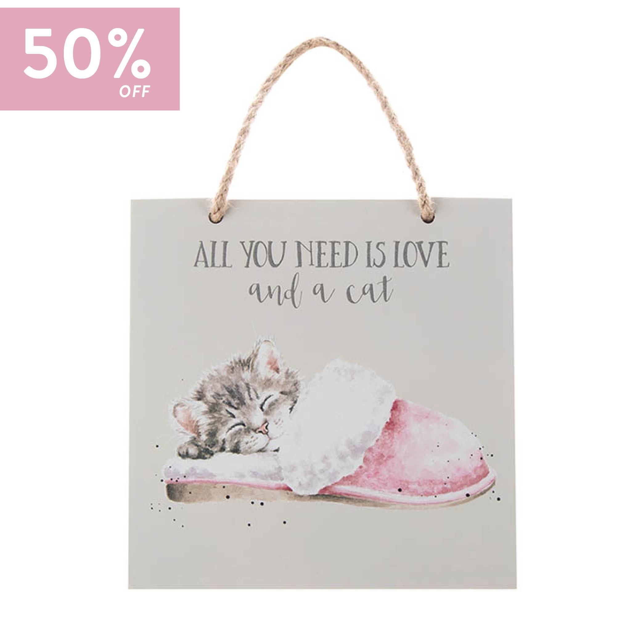 Wrendale Wooden Plaque: Snuggle Is Real