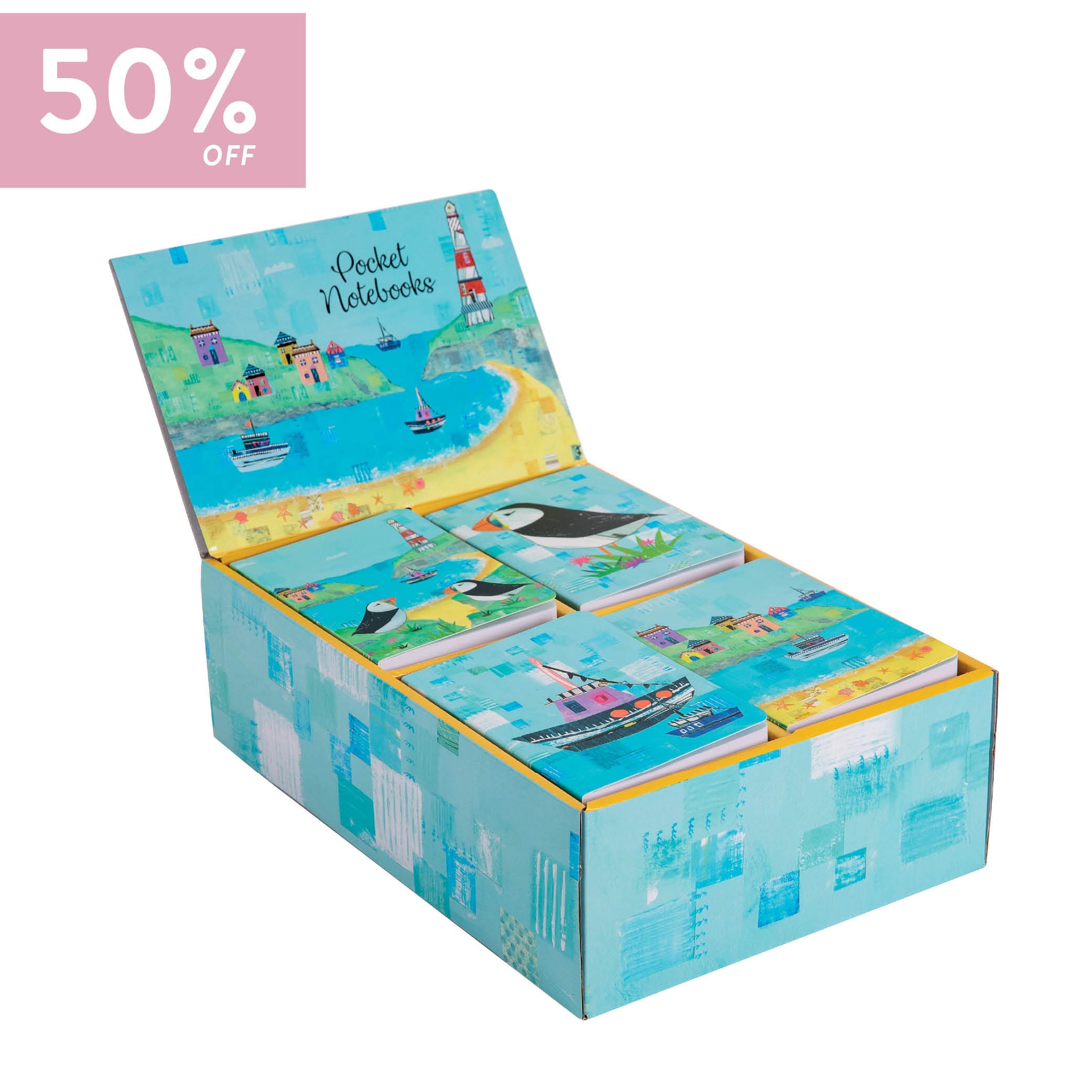 Sea Breeze: Display of 32 Pocket Notebooks