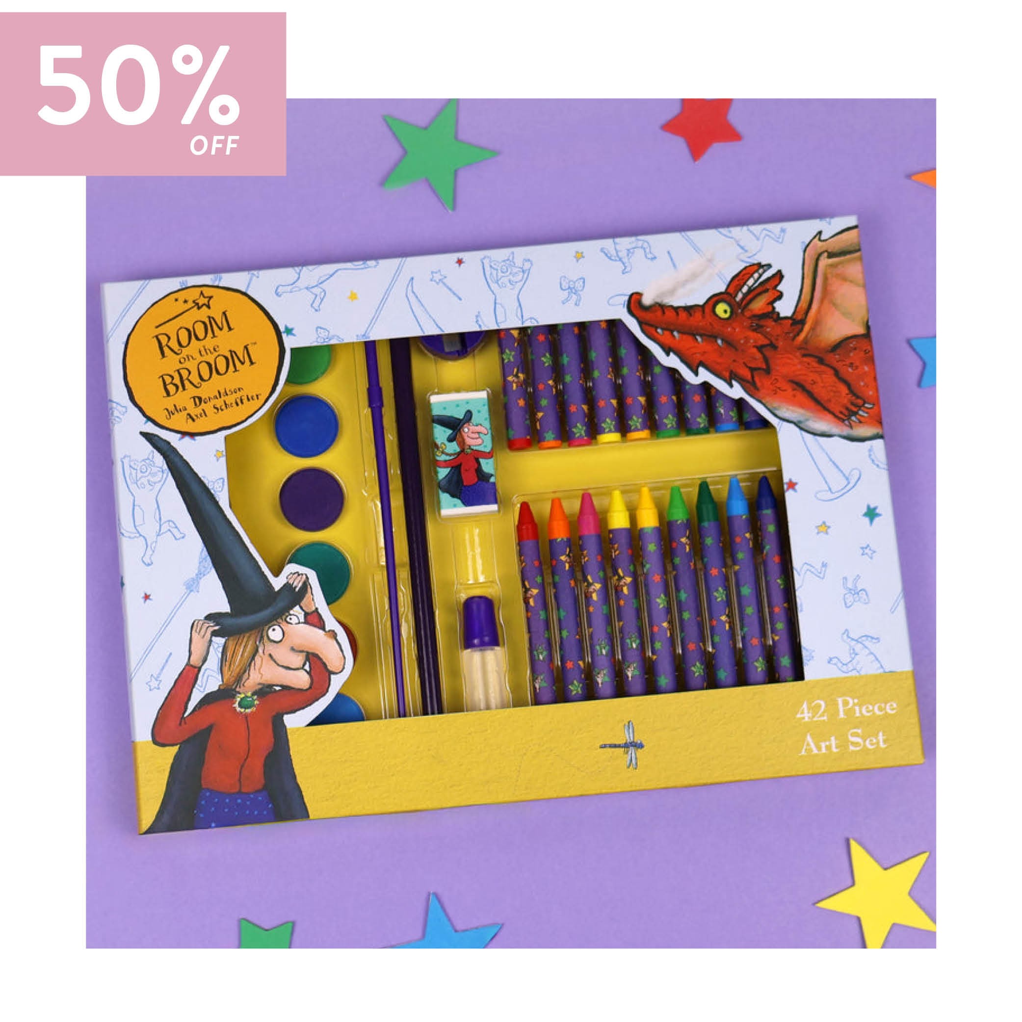 Window 42PC Art Set: Room On Broom