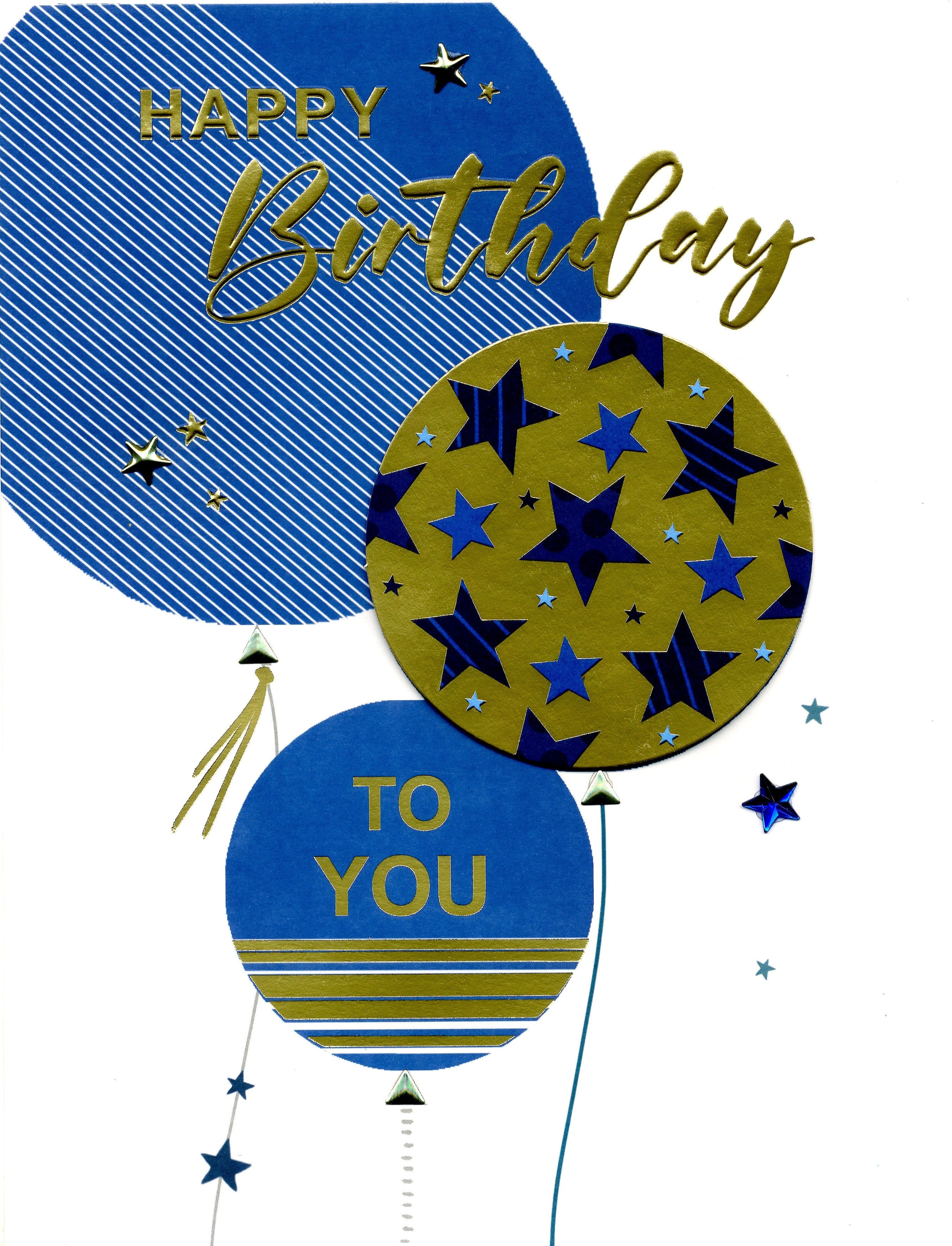 Jumbo: Male Birthday Happy Birthday Balloons