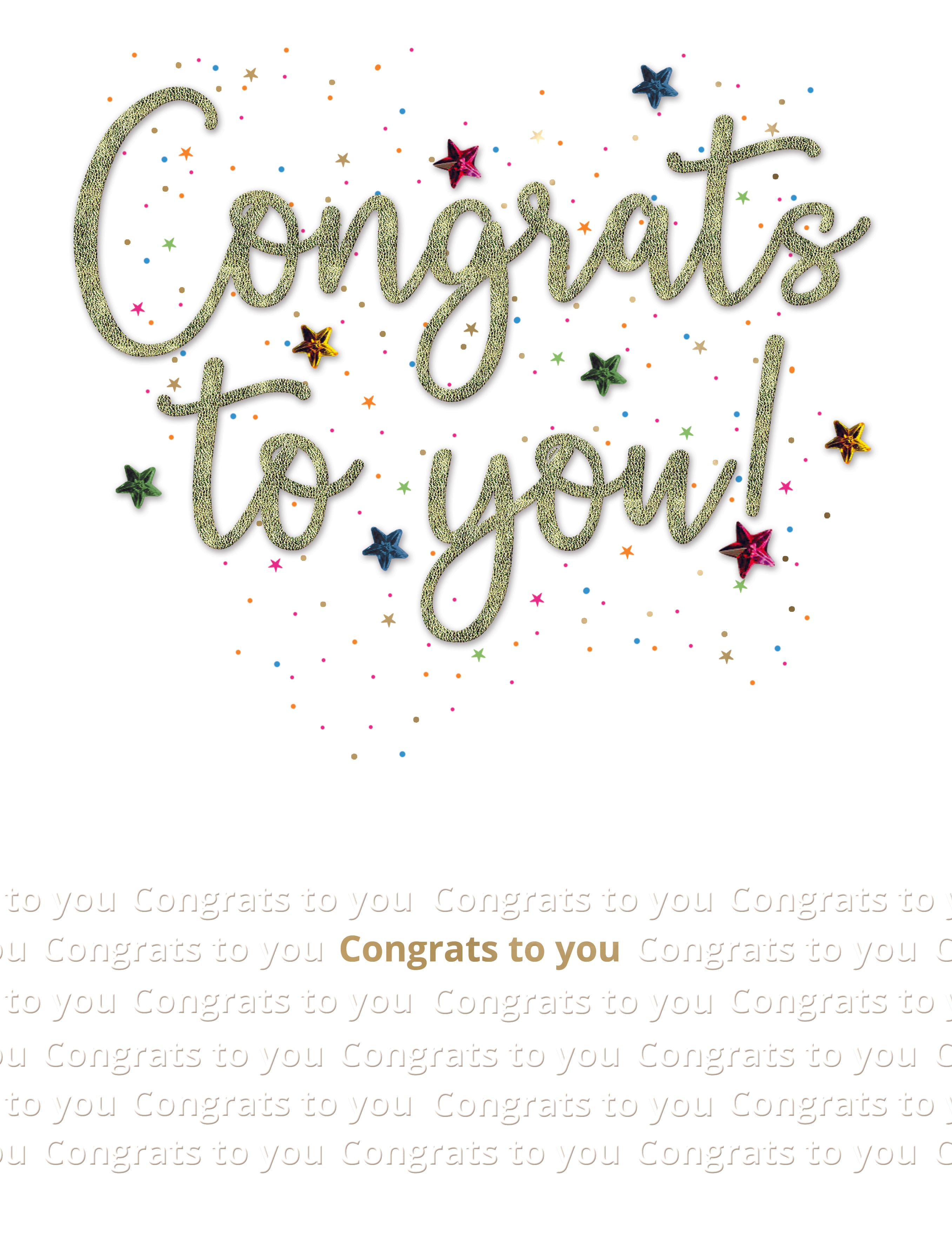 Jumbo: Congrats To You Lettering