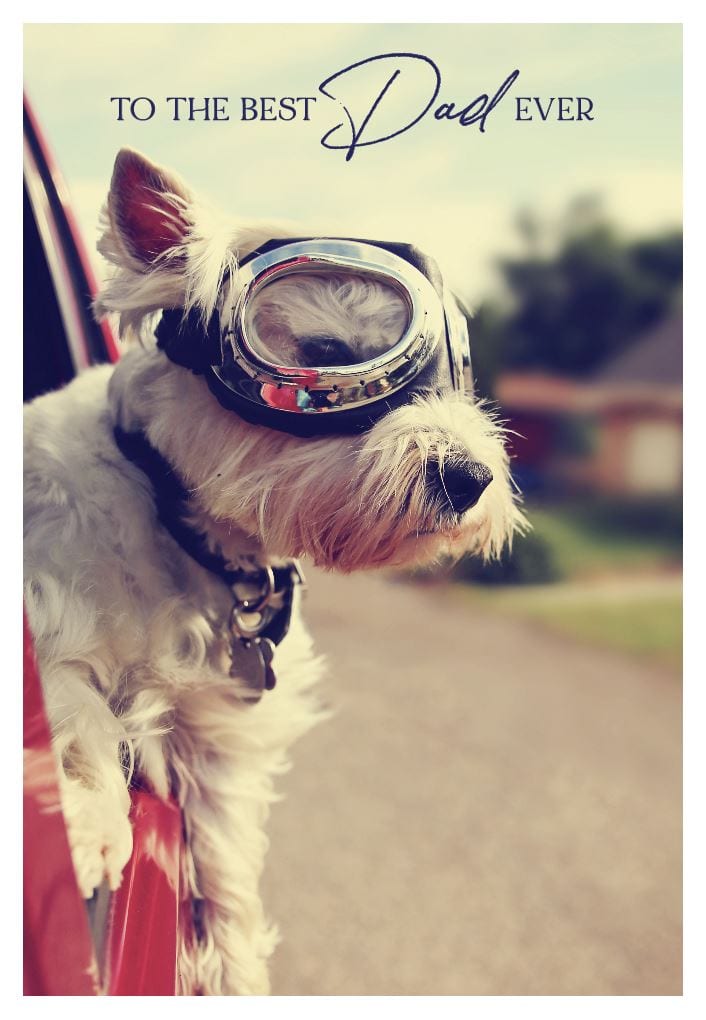 Father's Day Dad Dog Out Car Window