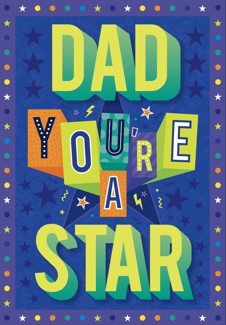 Father's Day Dad Youre A Star