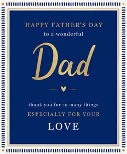 Father's Day Thankyou