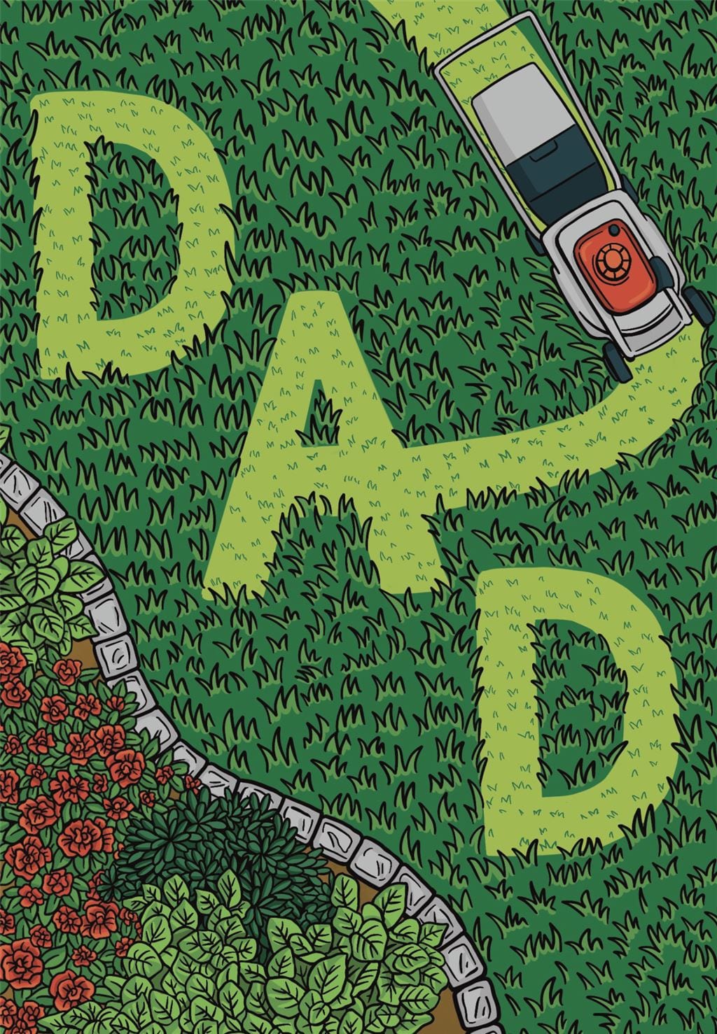 Father's Day Dad Lawnmower