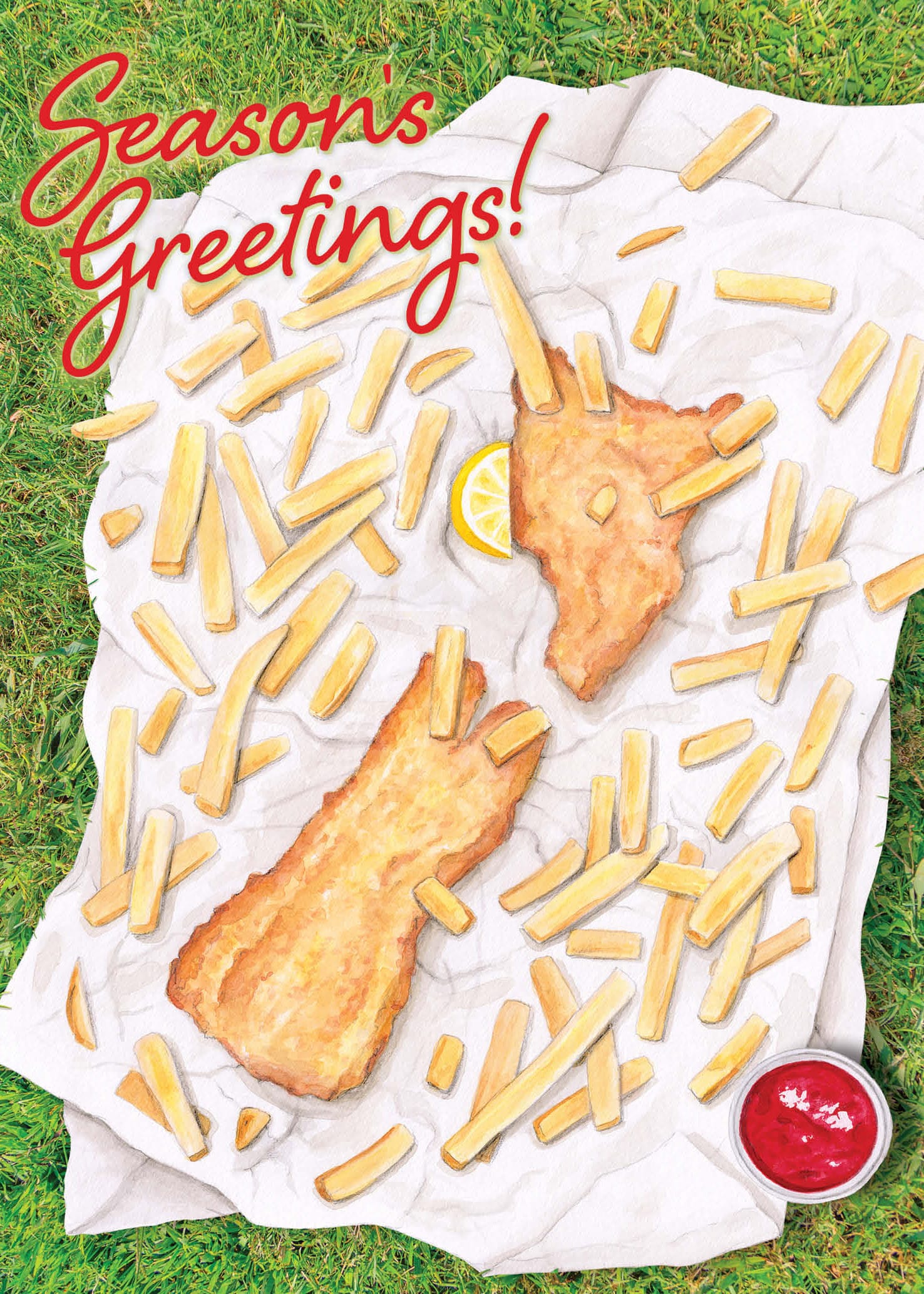 Christmas Across The Miles: Fish And Chips Christmas Picnic