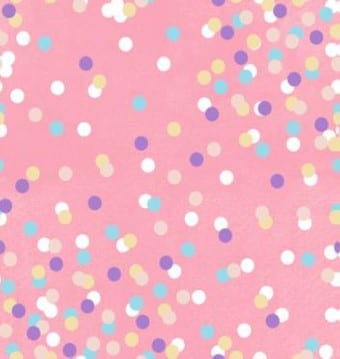 Roll Wrap (4M): Pink Confetti Spots